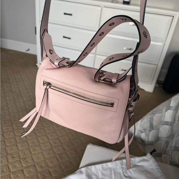 Red Pink Crossbody Bag with Adjustable Strap - Picture 4 of 11